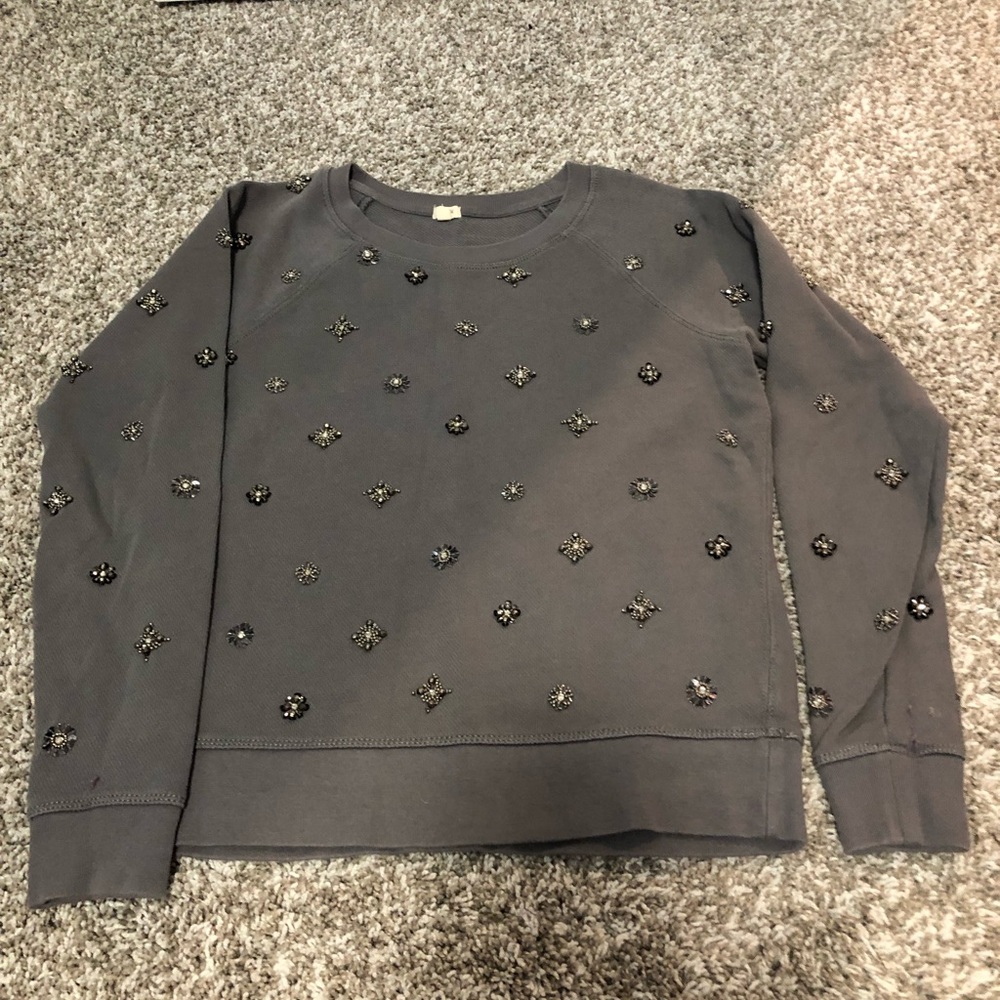 J. Crew Embellished Sweatshirt